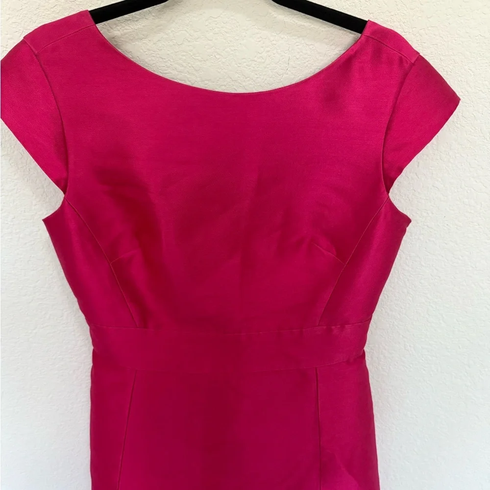 KATE SPADE Backless Mini Dress In Full Bloom Sweetheart Pink Cap Sleeve Size 4